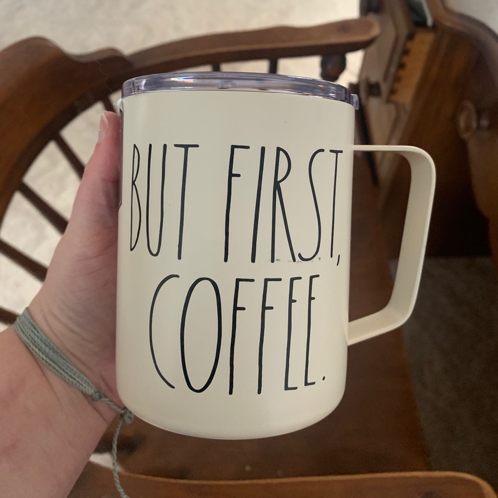 Rae Dunn Insulated “But First, Coffee” Mug